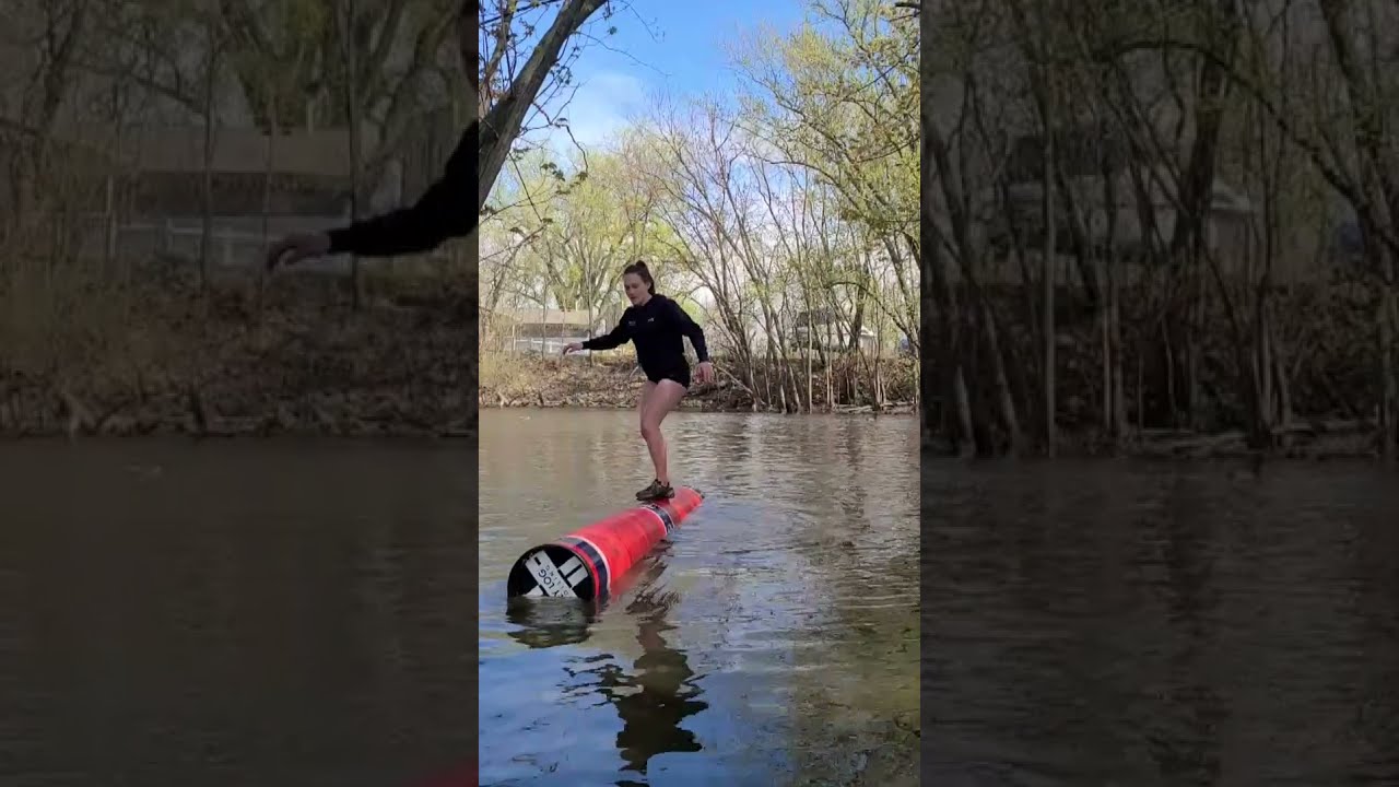 Key Log Challenge #1: Getting up on the log by yourself