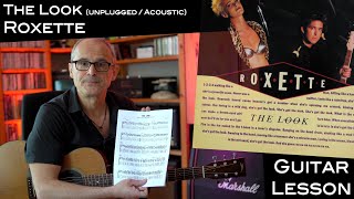 The Look (MTV unplugged/acoustic) (Roxette) - Rhythm-Guitar - Lesson / Tutorial