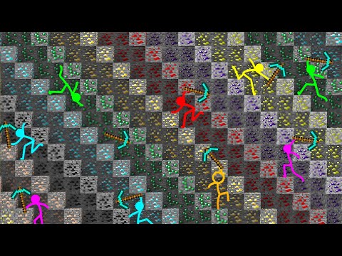 Stickman Animation Vs Minecraft ~ 100 DAYS SURVIVAL in Stick man Cartoon