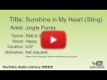 Sunshine In My Heart Sting Jingle Punks R B Soul Happy YouTube Audio Library BGM