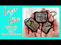 Layer-Love Multi Media Pendants using Paper Artsy Stamps, Leather, Mica, Metal and more!