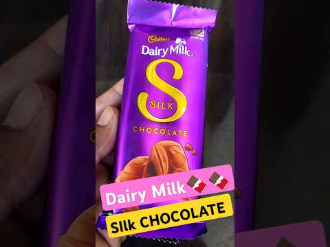 Cadbury Dairy Milk Silk Chocolate 85 Rs pack unboxing🍫😛 । dairy milk silk 60g🍫🍫 #shorts 