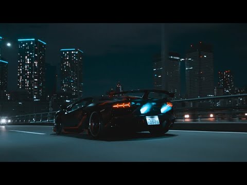 Lamborghini Aventador svj | Tokyo night | [4k]