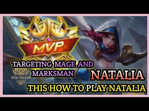 THIS IS HOW TO PLAY NATALIA TARGETING MAGE & MARKAMAN /MLBB/