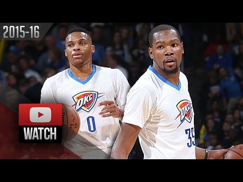 Kevin Durant & Russell Westbrook Full Highlights vs Lakers (2015.12.19) - TOO EASY!