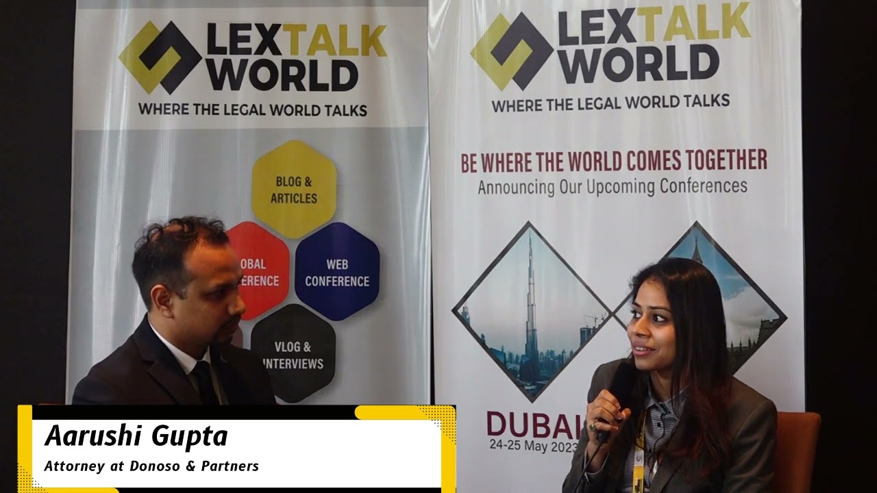 Ms. Aarushi Gupta sharing her thoughts on the LexTalk World Conference, Dubai 2022