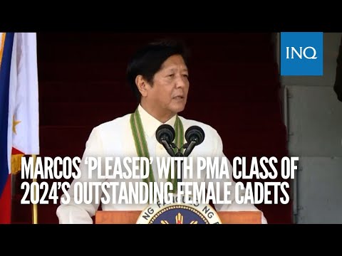 Marcos ‘pleased’ with PMA class of 2024’s outstanding female cadets