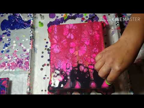 (#41) Trying the Chameleon technique / Acrylic Pour