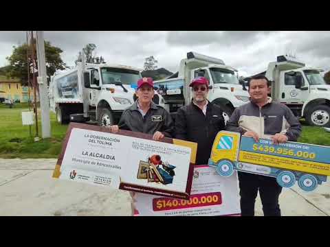 Alcalde de Roncesvalles, Eduardo Grajales y Secretario de Seguridad del Tolima, Alfredo Bocanegra.