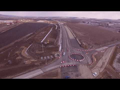 Zona nodului rutier Iernut, parte din Autostrada A3 Iernut-Chețani - 23.02.2019