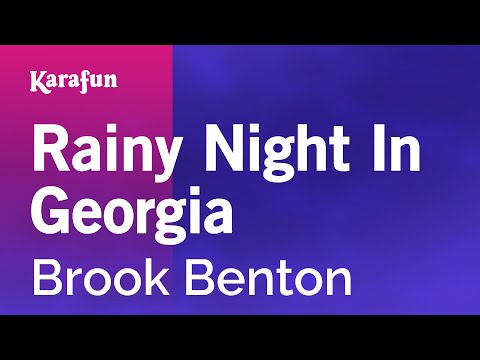 Rainy Night in Georgia - Brook Benton | Karaoke Version | KaraFun