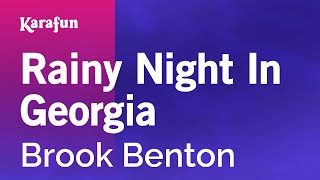 Karaoke Rainy Night In Georgia - Brook Benton *
