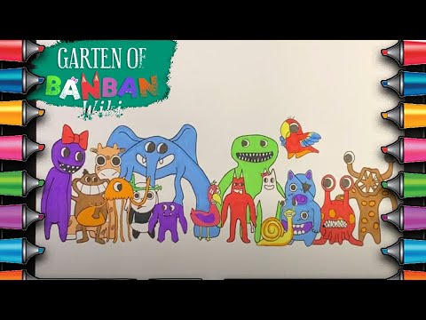 Garten Of Banban Chapter 4 New Coloring pages / Color All New Monsters