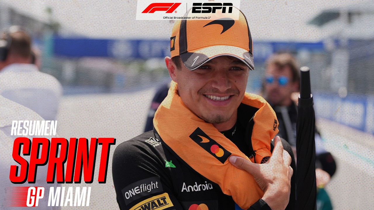MIAMI LE SIENTA BIEN A NORRIS: VICTORIA SIN PROBLEMAS EN LA SPRINT | COLAPINTO QUEDÓ 10° | RESUMEN