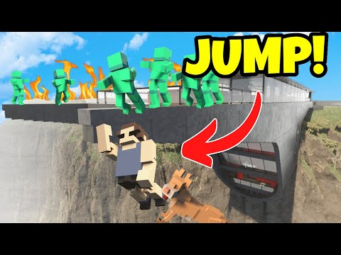 Zombie ESCAPE In CLIFF Mansion! Teardown Mods