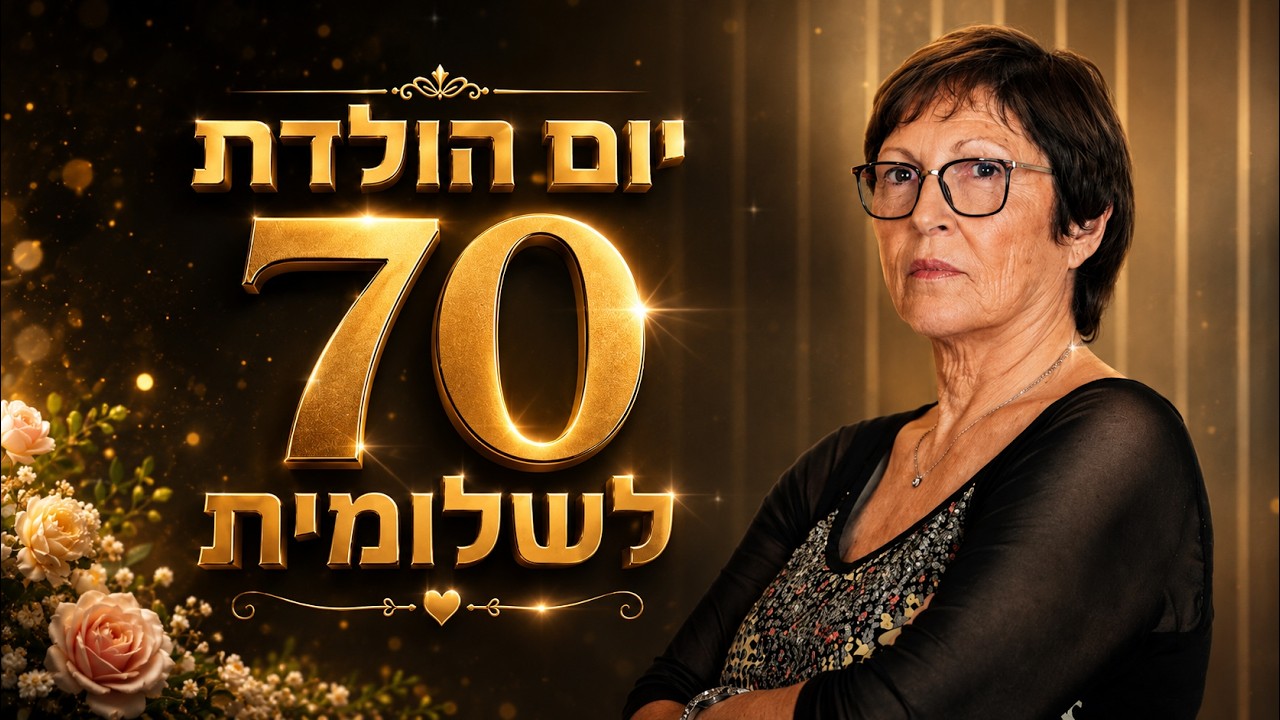 סרטון AI ליום הולדת 70 — מתנה מקורית מתמונות החיים לשלומית | מסע בזמן