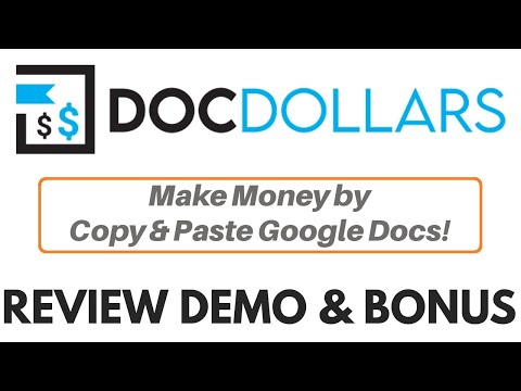 Doc Dollars Review Demo Bonus - Copy & Paste Google Docs Website Builder Video