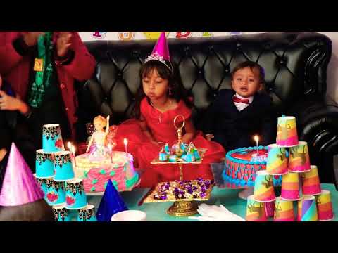 Birthday celebration of suhana and saransh