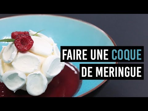 FAIRE UNE COQUE DE MERINGUE 🍰