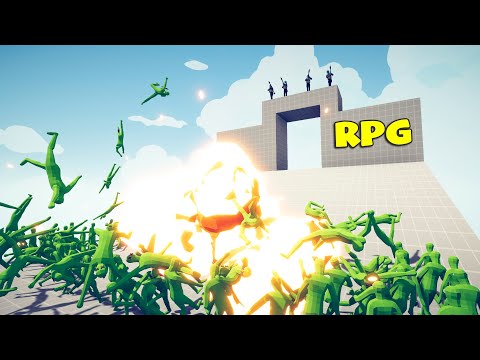 RPG Launchers vs Zombies Units - TABS Modded Gameplay