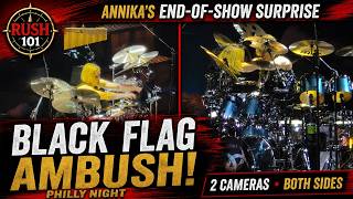 Anika Nilles Philly end of show gag as she waves the black flag. | Rush Live 2026 8/22/20226