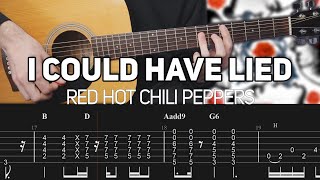 Red Hot Chili Peppers - I Could Have Lied (Guitar lesson with TAB)