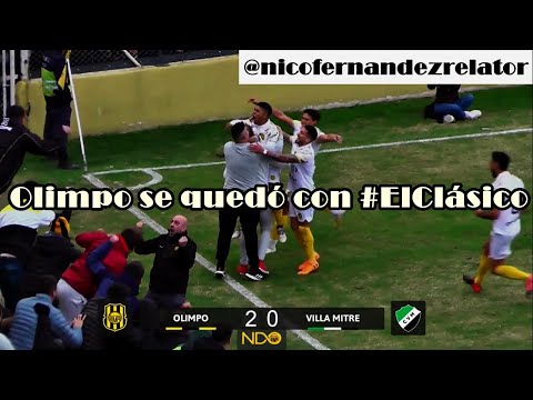 DOS GOLAZOS Y FINAL DEL PARTIDO EN OLIMPO 2 VILLA MITRE 0 (FECHA 9 FEDERAL A)