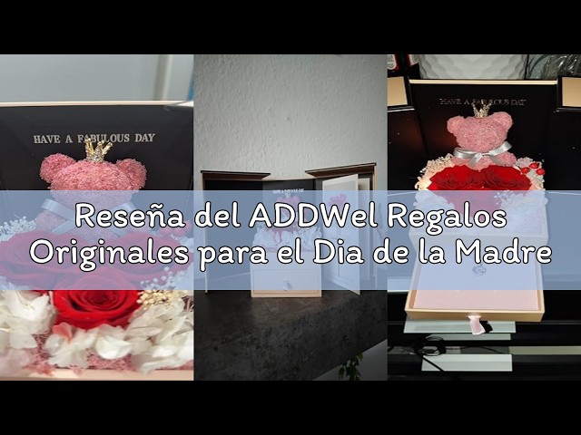 Vídeo relacionado con ADDWel Regalos Originales para Mujeres, Rosa Eterna Natural Preservada con Collar en Caja de Música, Regalo Aniversario Mujer, Regalos para Novia o Mama Rosas Preservadas para Cumpleaños San Valentin
