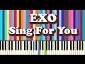 EXO Sing For You piano cover tutorial 