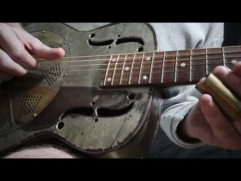 1935 National Duolian 14-Fret Resonator Round-Neck Slot Head- Superb Delta Blues Guitar- Video  Demo image 14