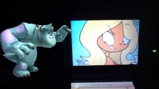 Disney Infinity Action! Monsters University & Kick Buttowski Sullivan tries to scare Shannon