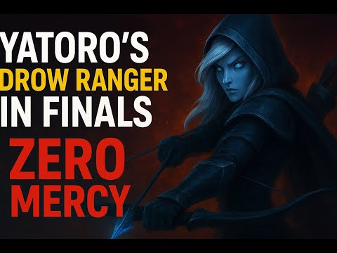 Yatoro’s Drow Ranger in finals — ZERO mercy. One mistake, and your whole team disappears