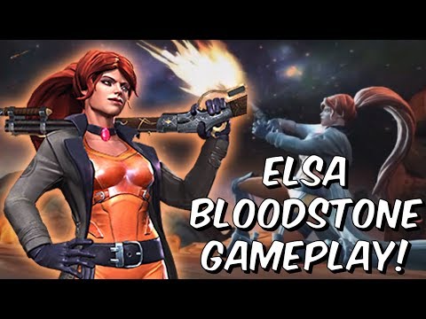 Elsa Bloodstone Rank Up & Gameplay! - Solid Fun Damage Dealer?! - Marvel Contest of Champions