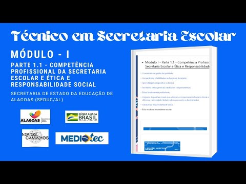 Aula do Módulo I, Curso Técnico em Secretaria Escolar da Secretaria da Educação de Alagoas