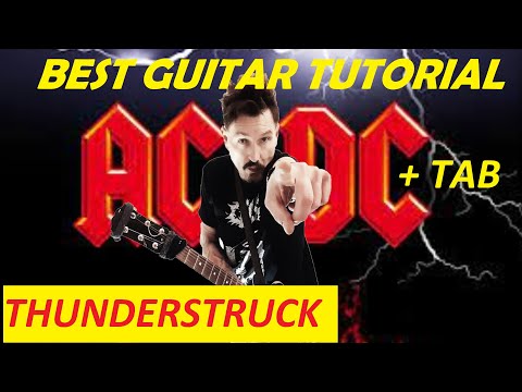 AC/DC - Thunderstruck - Guitar lesson + Tab  Pt 1