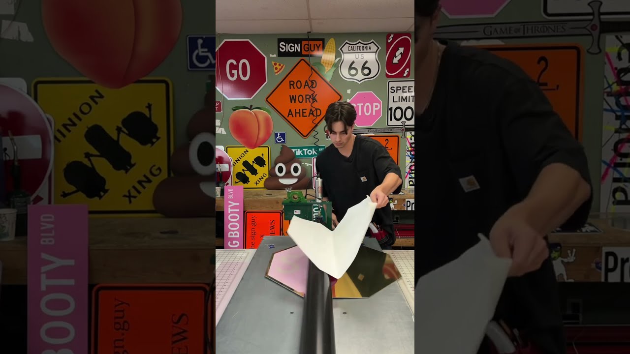 MAKING A GOLDEN STOP SIGN