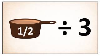 How to Divide 1/2 Cup by 3 (Easy Kitchen Math)