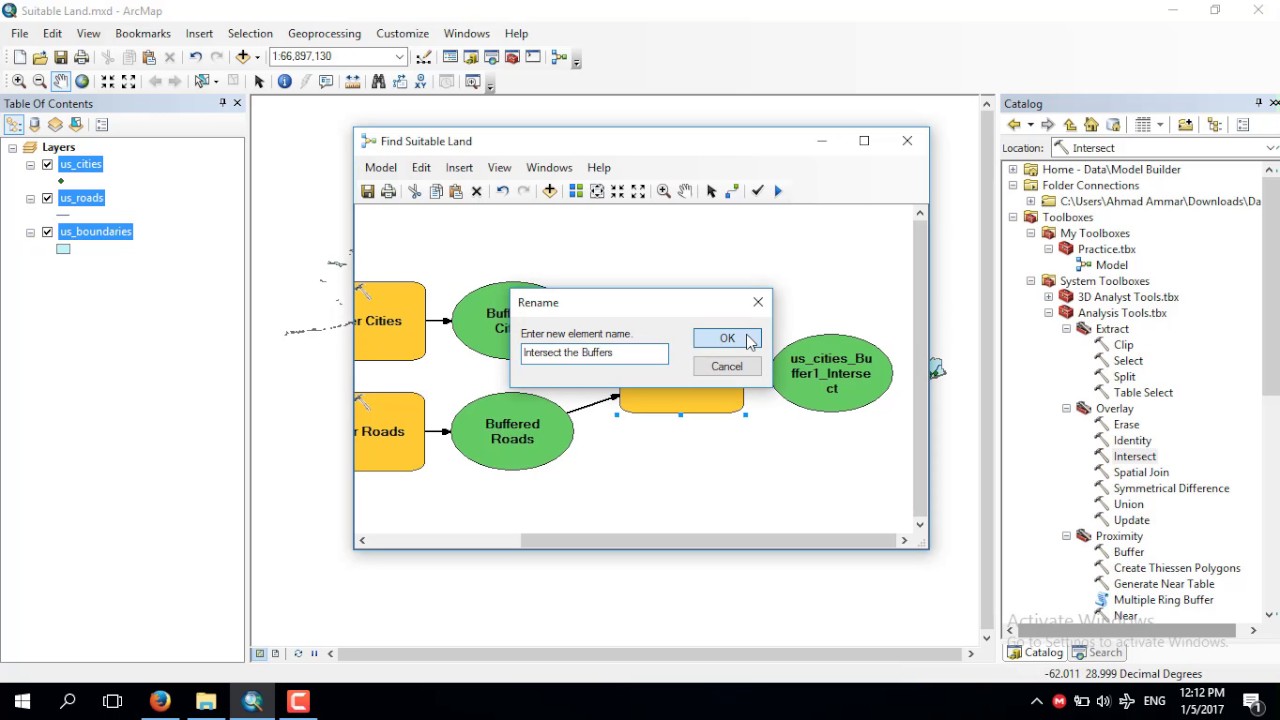 ArcGIS ModelBuilder: How to Create a Simple Model