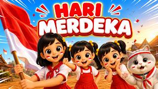 Download lagu Hari Merdeka 17 Agustus Tahun 45 🇮🇩 | Lagu Anak Indonesia | Animasi 3D Kartun mp3
