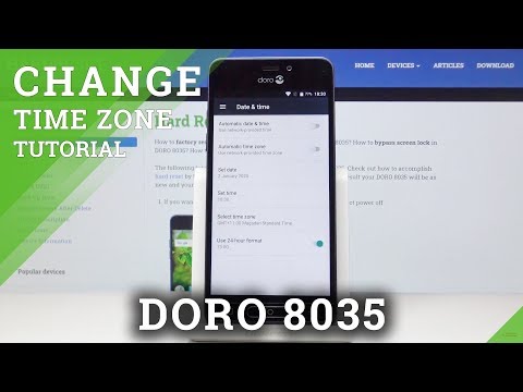 How to Set Up Date & Time in DORO 8035