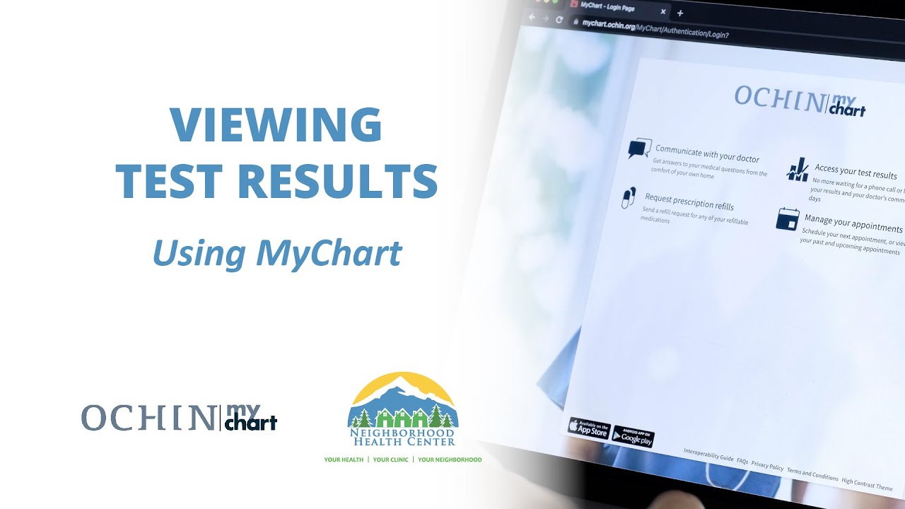 Viewing Test Results Using MyChart