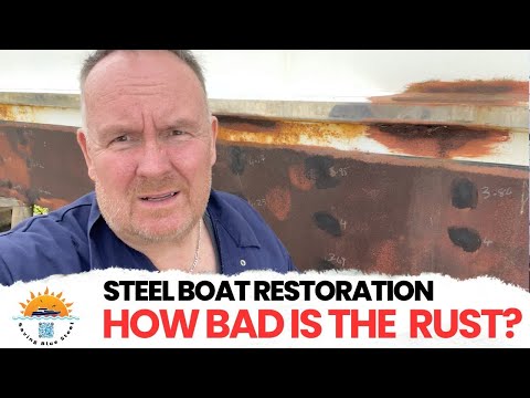 E07 - Inspecting the Hull Corrosion of Our Rusty Old Abandoned Steel Boat Renovation