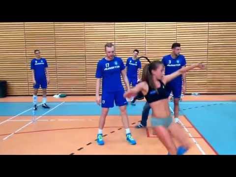 Sylwia Wiesenberg na treningu AZS Politechnika Warszawska