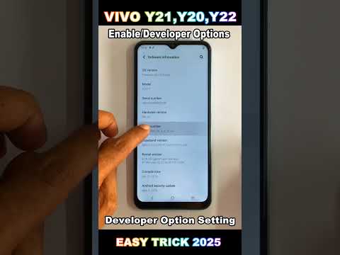 How to Use Developer Option in Vivo Y21 ,Y20 ,Y22 🔥Developer Options Settings not showing 2025