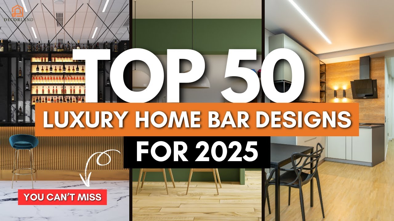 50 Luxurious Home Bar Designs for 2025 | Top Ideas for Home Bar Designs 2025🔥 🌟
