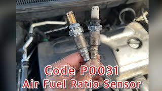 Toyota Corolla Air Fuel Ratio Sensor Replace - Code P0031 - Easy 5 Minutes Fix