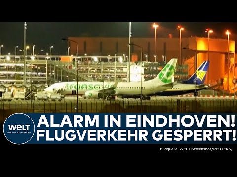 NIEDERLANDE: Flughafen in Eindhoven gesperrt! Flieger können nicht starten - Drohnenalarm