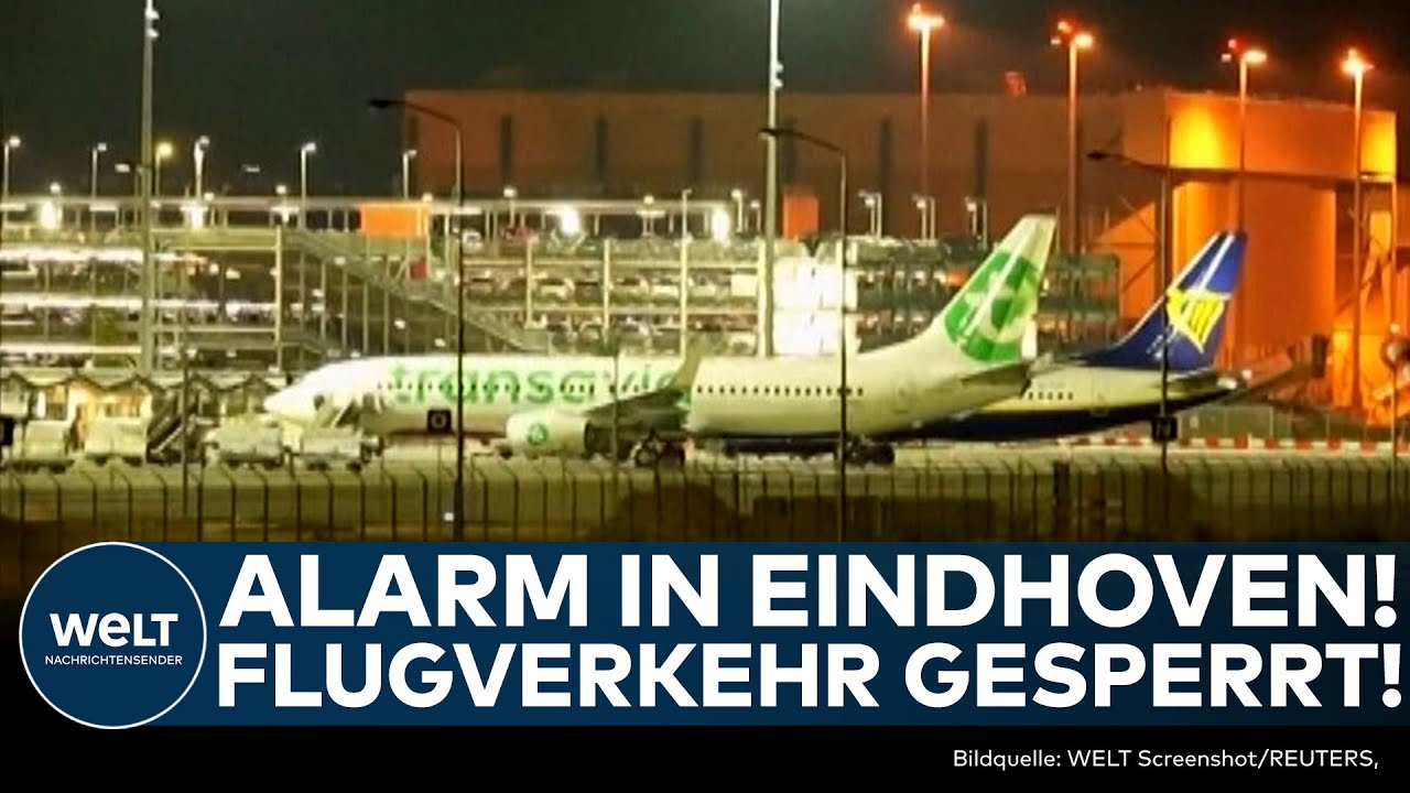 NIEDERLANDE: Flughafen in Eindhoven gesperrt! Flieger können nicht starten - Drohnenalarm