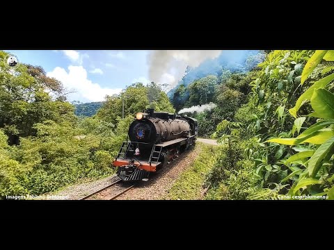 🇧🇷 Trem na passagem de nível  / Train at the railway crossing - São Bento do Sul/SC - (Brasil)