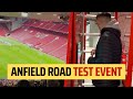 INSIDE the Anfield Road Stand test event - first fans in new stand!